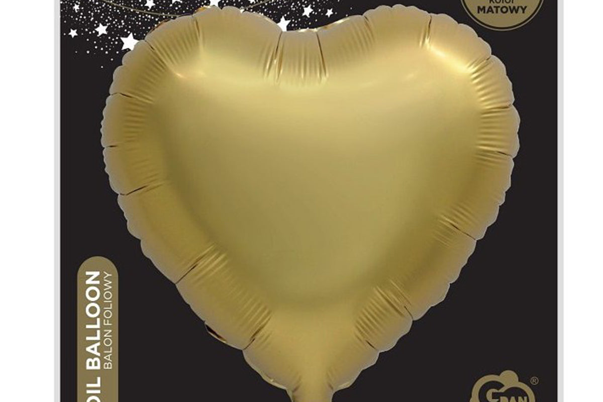 Gold Love Heart Balloon