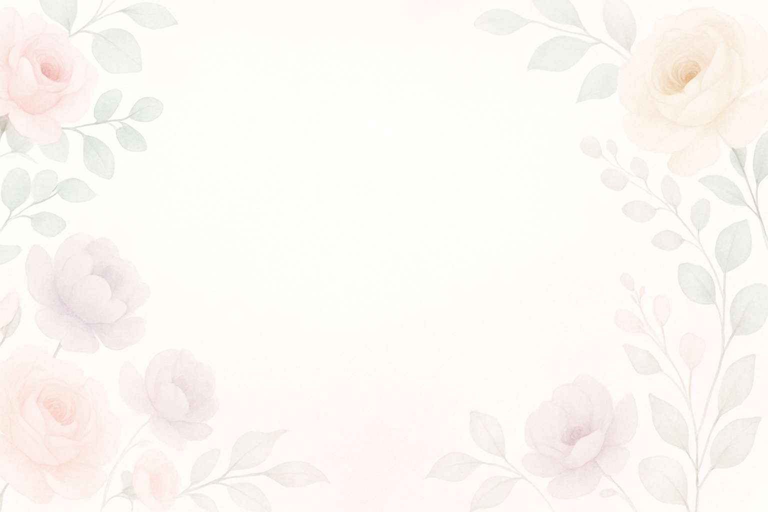 Light floral footer background