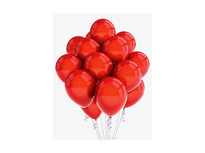 Red Helium Balloons 10pcs