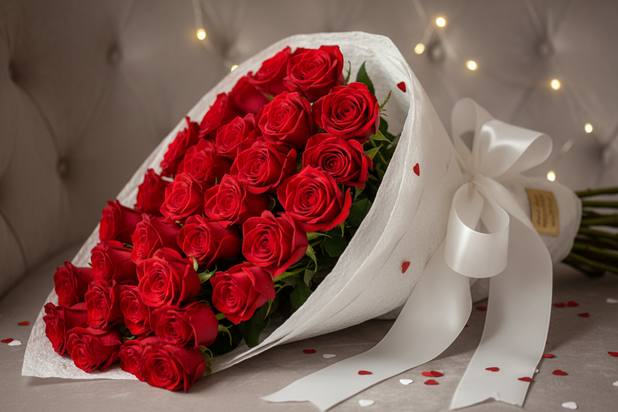 50 Red Roses Meaning – Why They're Perfect for Valentine's Day