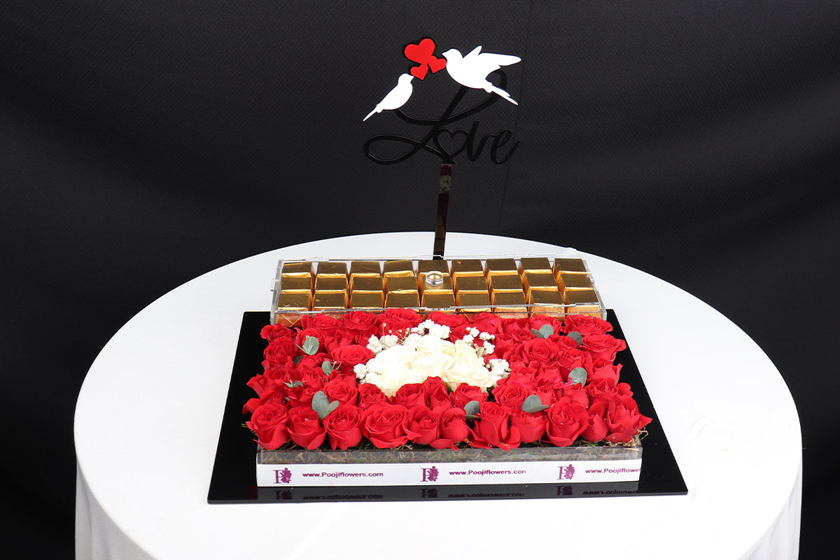 Red baby roses valentines try