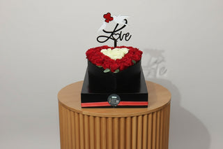 Love heart red baby roses