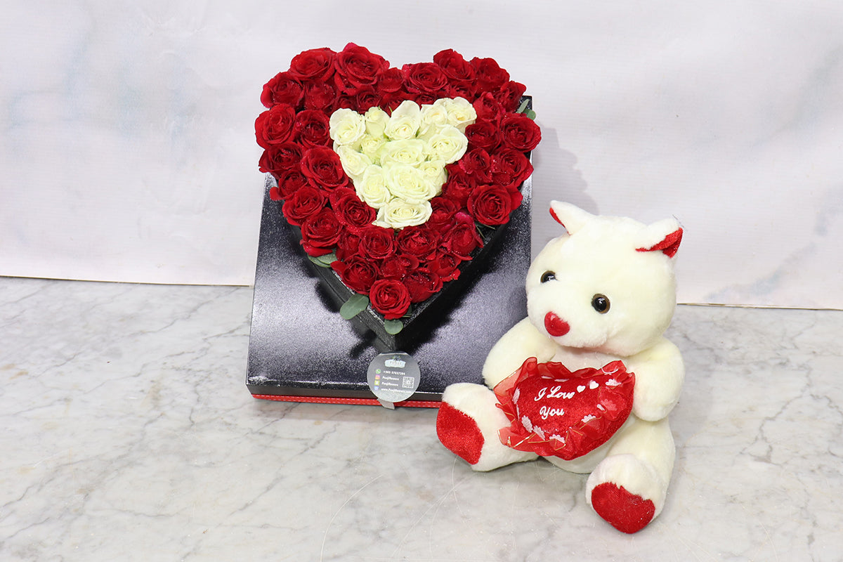 Love heart small teddy were