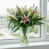 10 Pink Lilies - Natural Light