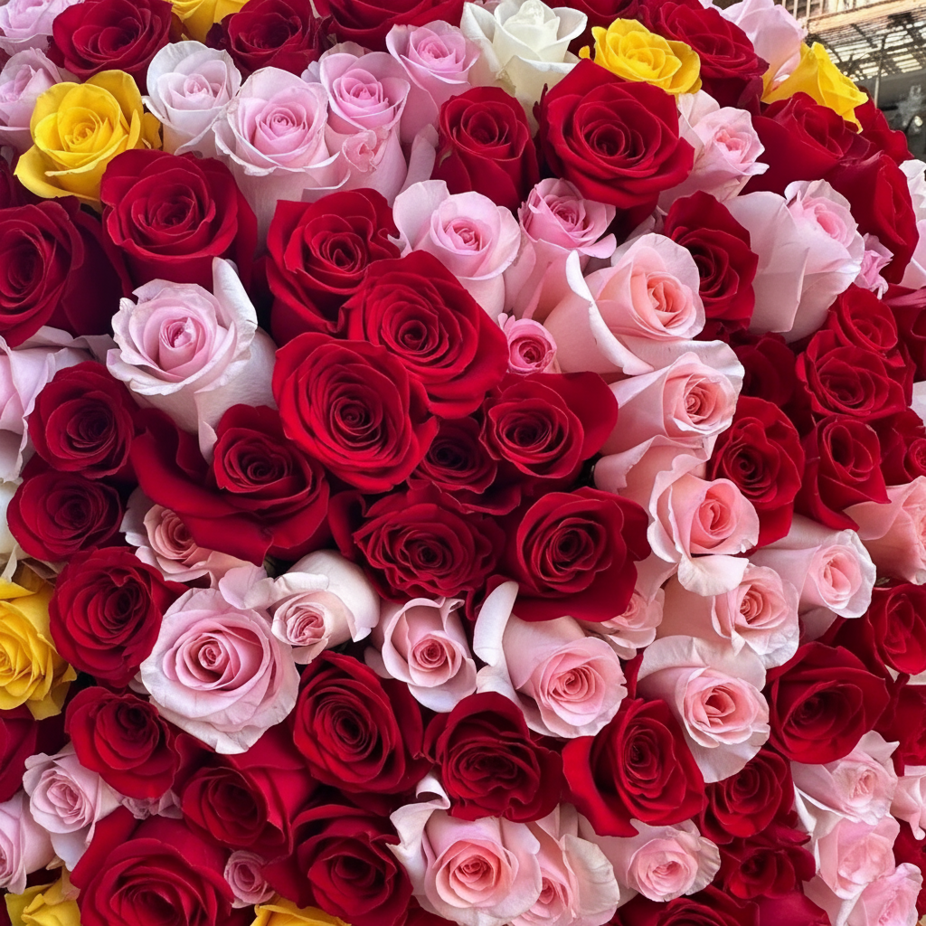 200 Multicolor Roses Luxury Bouquet - Premium Floral Gift Kuwait