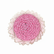 200 Pink Roses Luxury Bouquet - Overhead View Kuwait