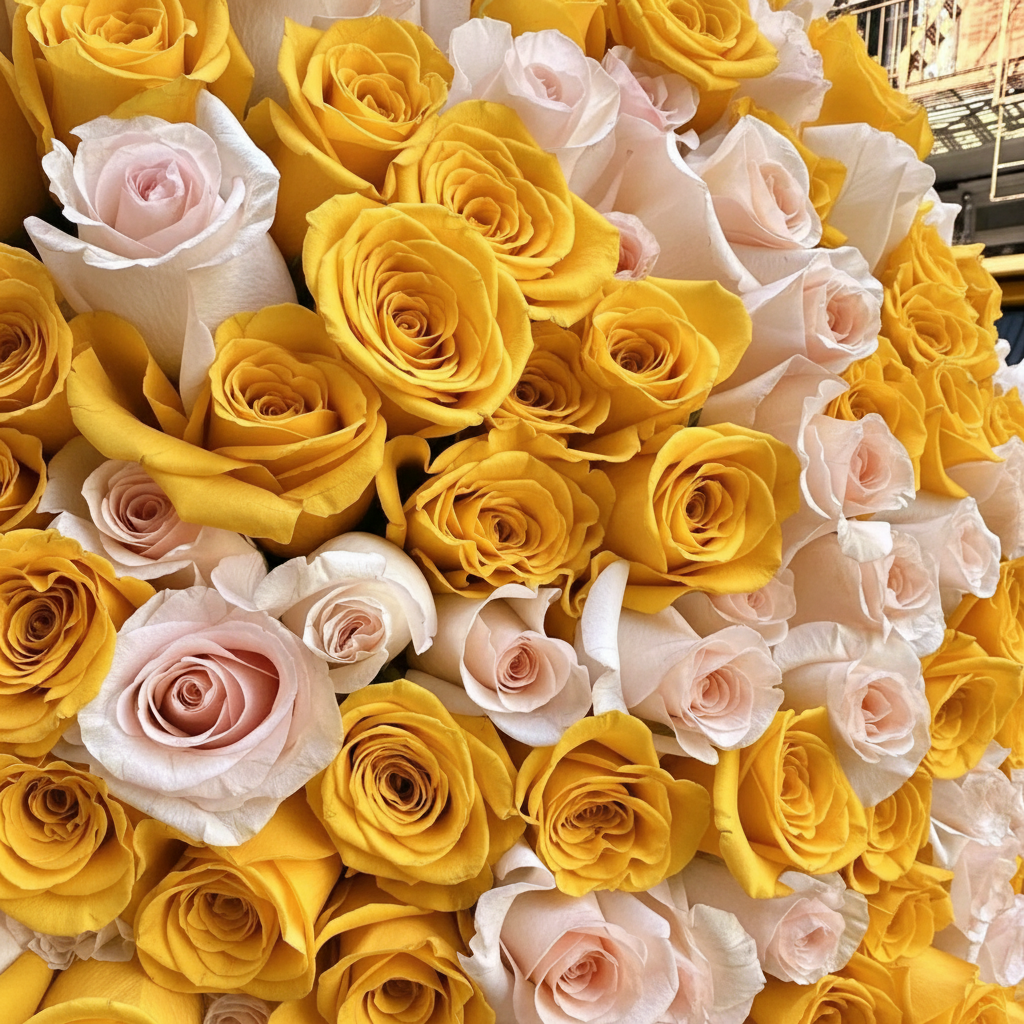 200 Yellow Roses Luxury Bouquet - Premium Floral Gift Kuwait