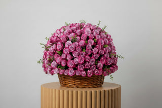 200 Purple Roses Basket