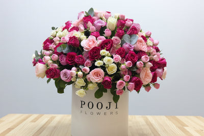 Luxury Mixed Roses Flower Box