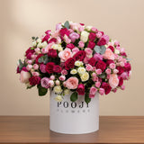 Luxury Mixed Roses Flower Box — same-day flower delivery in Kuwait