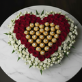 Romantic mix flowers Heart