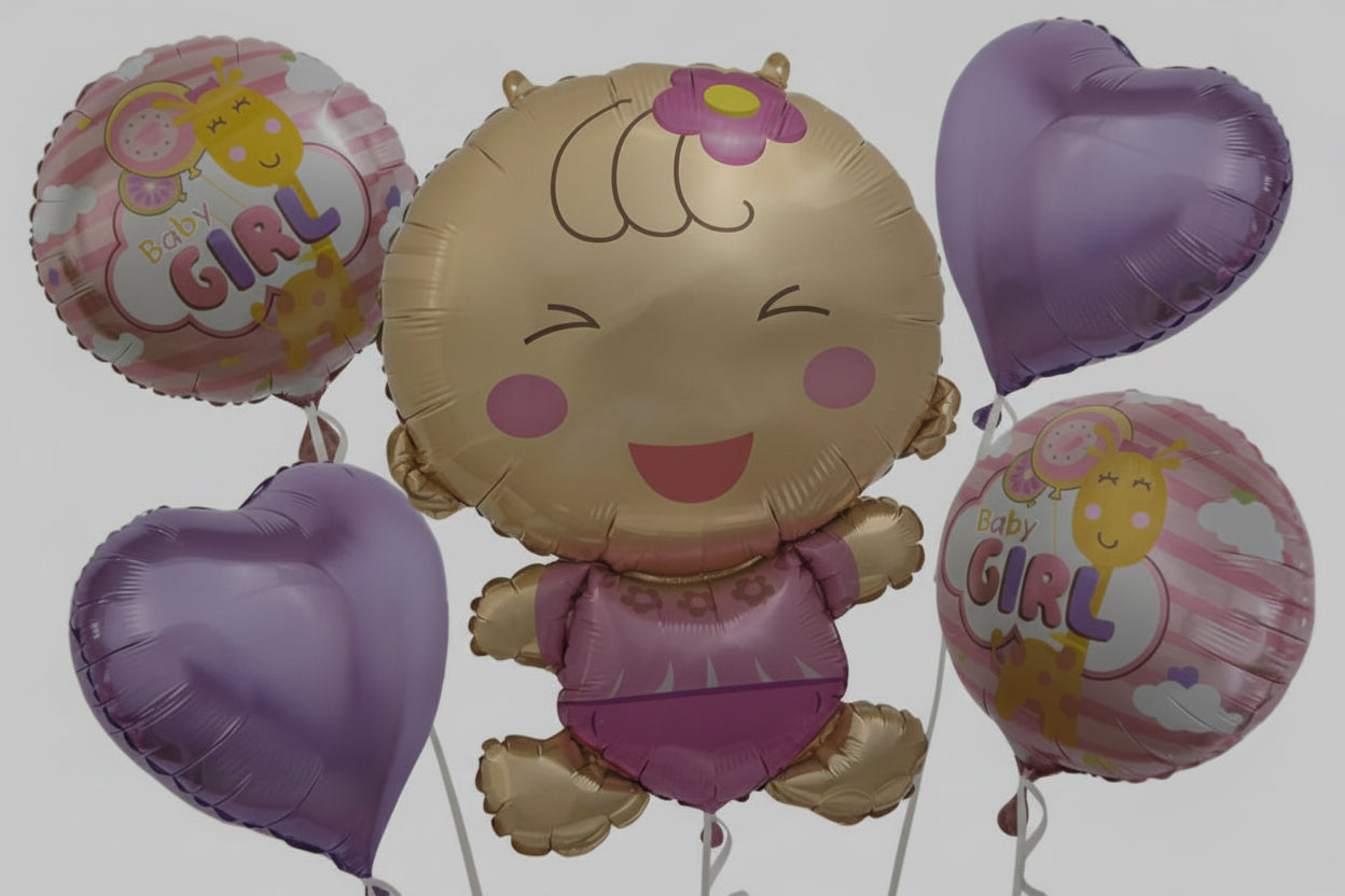 Baby Girl helium balloon
