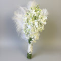 Bride Bouquet Baby Orchid With Feather
