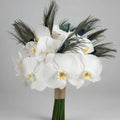 Bride Bouquet Phalaenopsis Peacock Feather