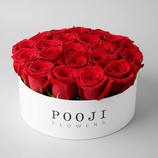 Classic Red Roses Flower Box