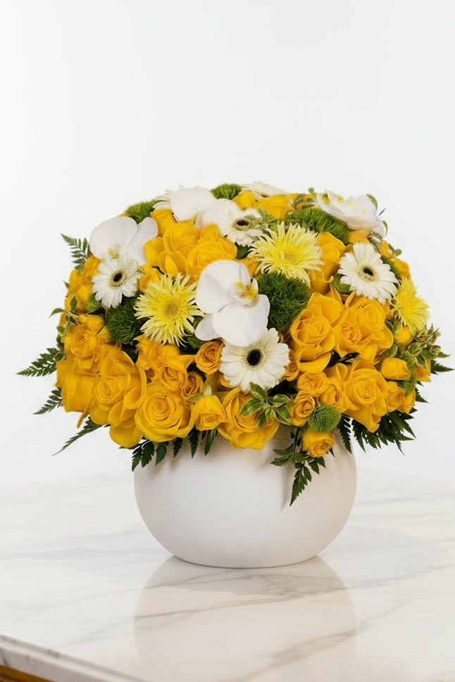 Yellow Classic Bouquet — same-day flower delivery in Kuwait