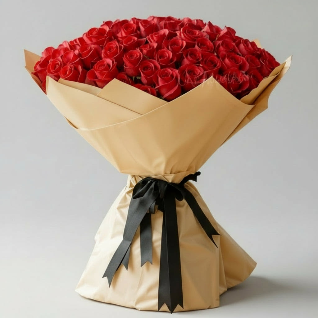 Grand Bouquet of 100 Red Roses