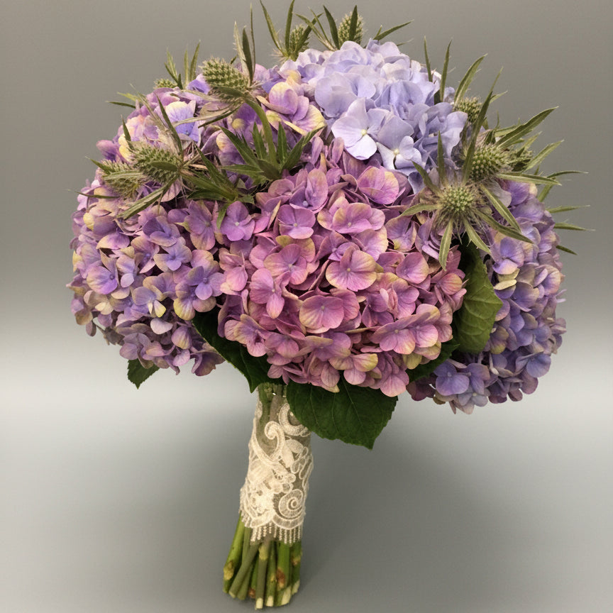 Hydrangea Bridal Bouquet - Elegant Mixed Flowers