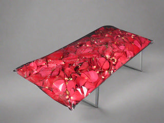 Red roses petals