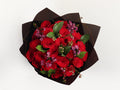 Red hand bouquet purple vex