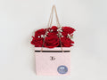 Pink Bag Red Roses