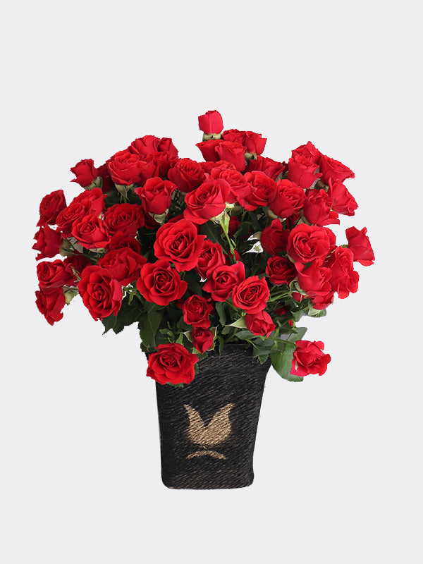 Baby rose vase — same-day flower delivery in Kuwait