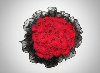 Hand Bouquet 25 Red Roses 06