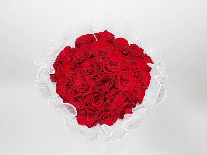 25 Red Roses Hand Bouquet 07