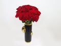 Red Roses 20 Black Face Vase 08