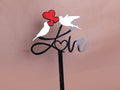 Love bird acrylic stick