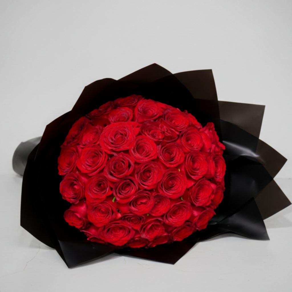 Love Red Roses Bouquet | 50 Stems