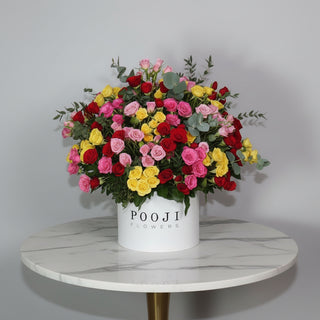 Luxury Mixed Roses in Flower Box