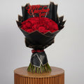 Luxury Red Roses Bouquet 50 Stems - Premium Valentine's Day Flowers