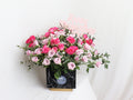 Marbel Vase With Baby Roses