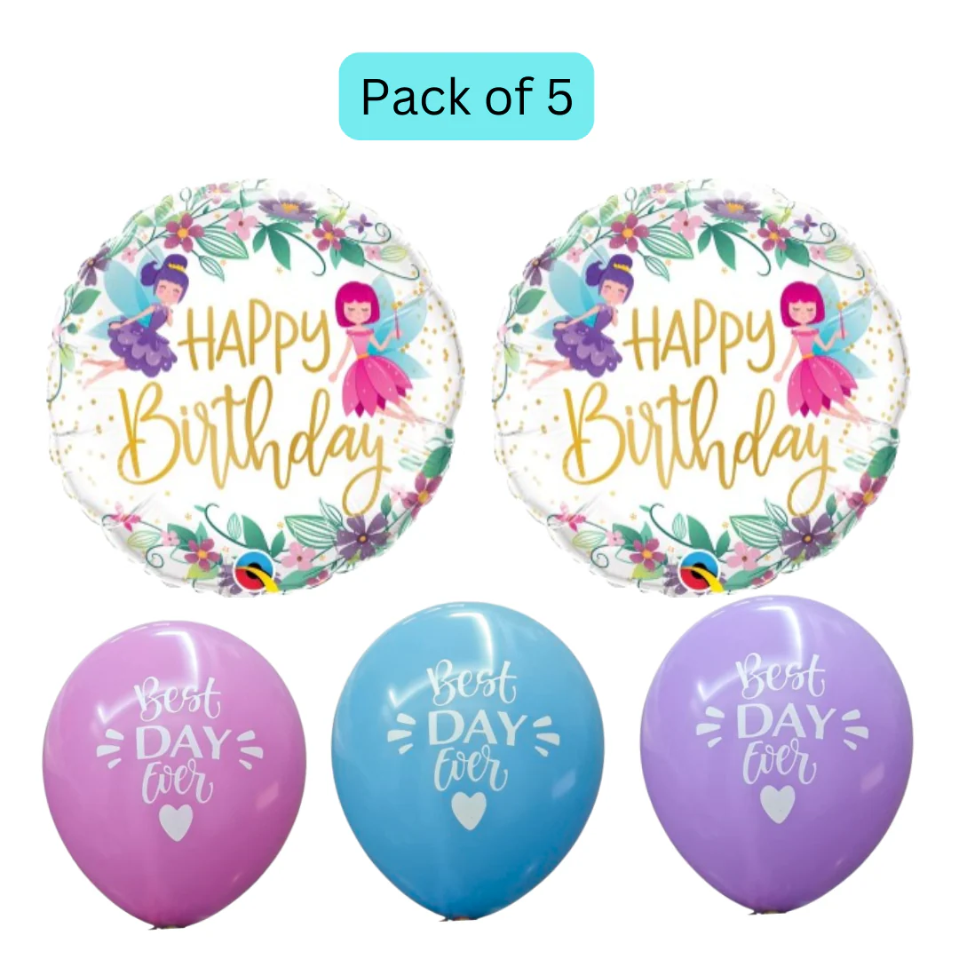 Multi Color Happy Birthday Foil Balloons