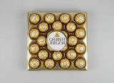 Pack of Ferrero Rocher chocolates in clear packaging