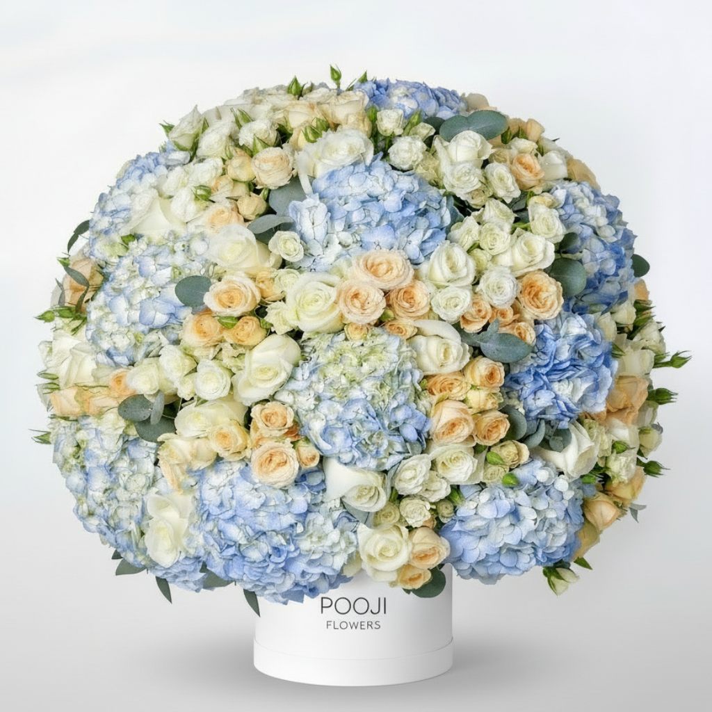 Pastel Hydrangea & Rose Luxury Box