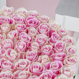 Pink Roses in Luxury Flower Box