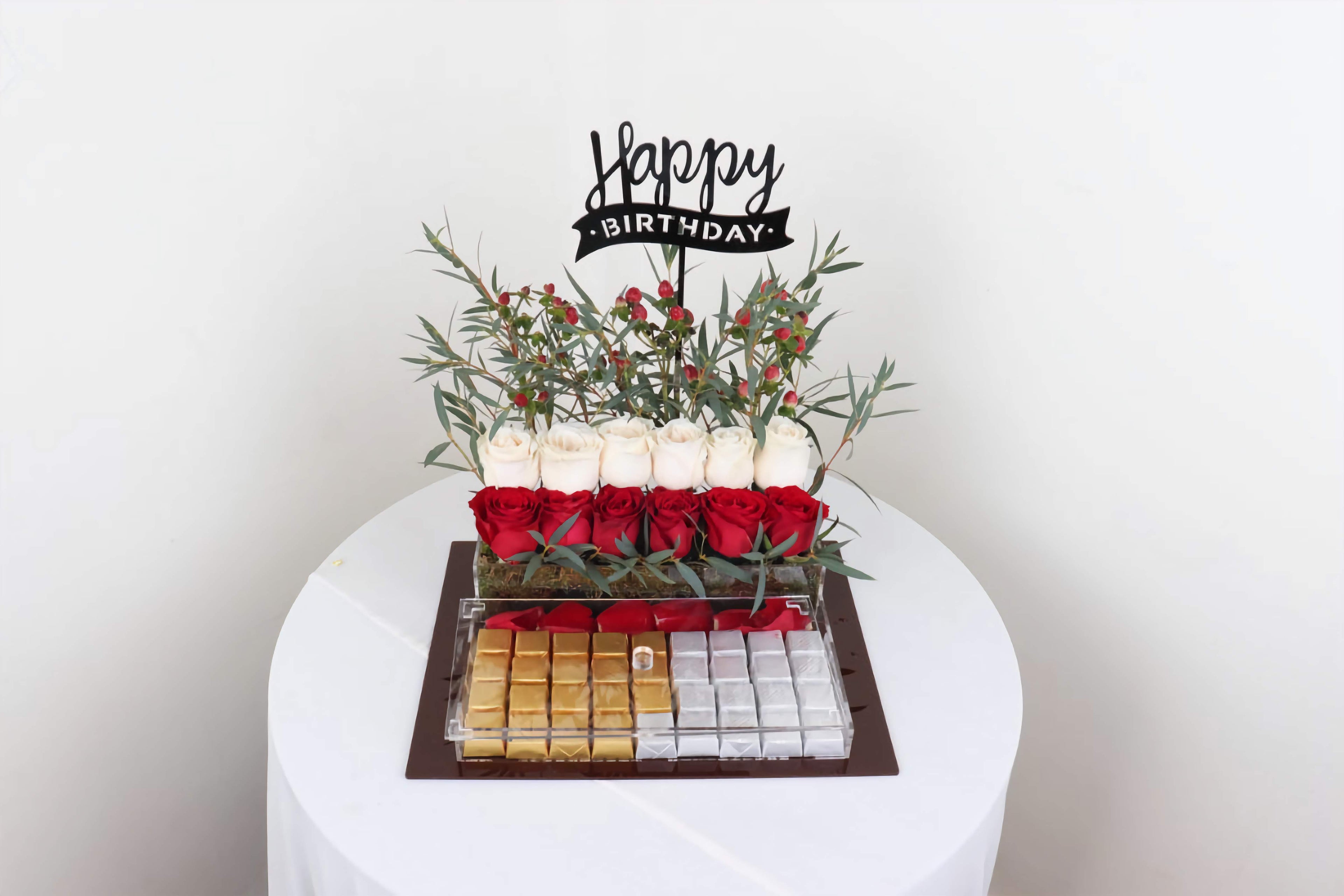 Premium Birthday Flower & Chocolate Gift Set