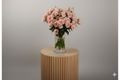Premium Peach Roses in Vase | 25 Stems