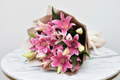 Premium Pink Lily Bouquet | 7 Stems