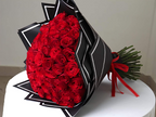Premium Red Roses Hand Bouquet | 100 Red Roses