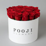 Premium Red Roses in Flower Box — same-day flower delivery in Kuwait