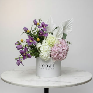 Purple Tulips with Mixed Flowers