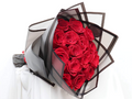 Red Roses Bouquet | 15 Stems | Black Wrap