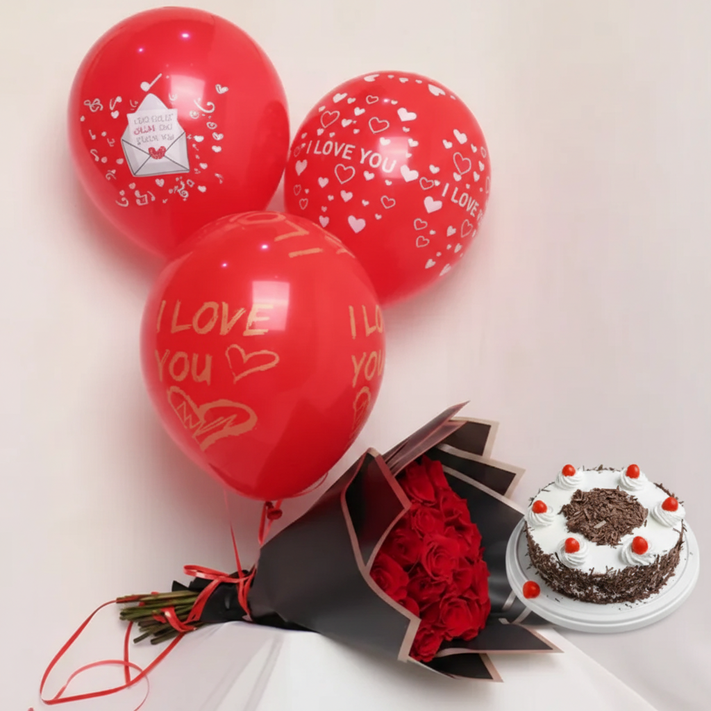 Roses & Butterscotch Cake Combo