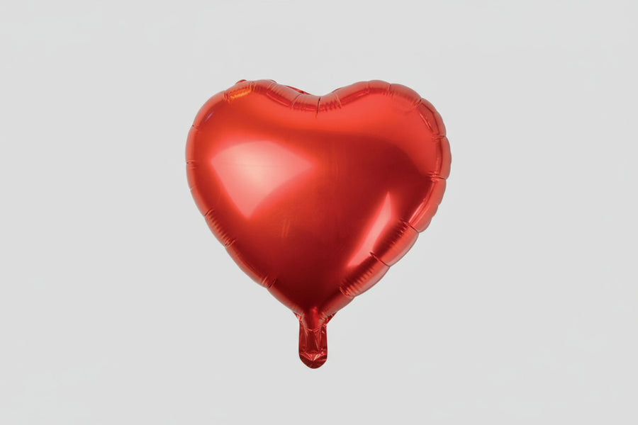 Red heart-shaped balloon