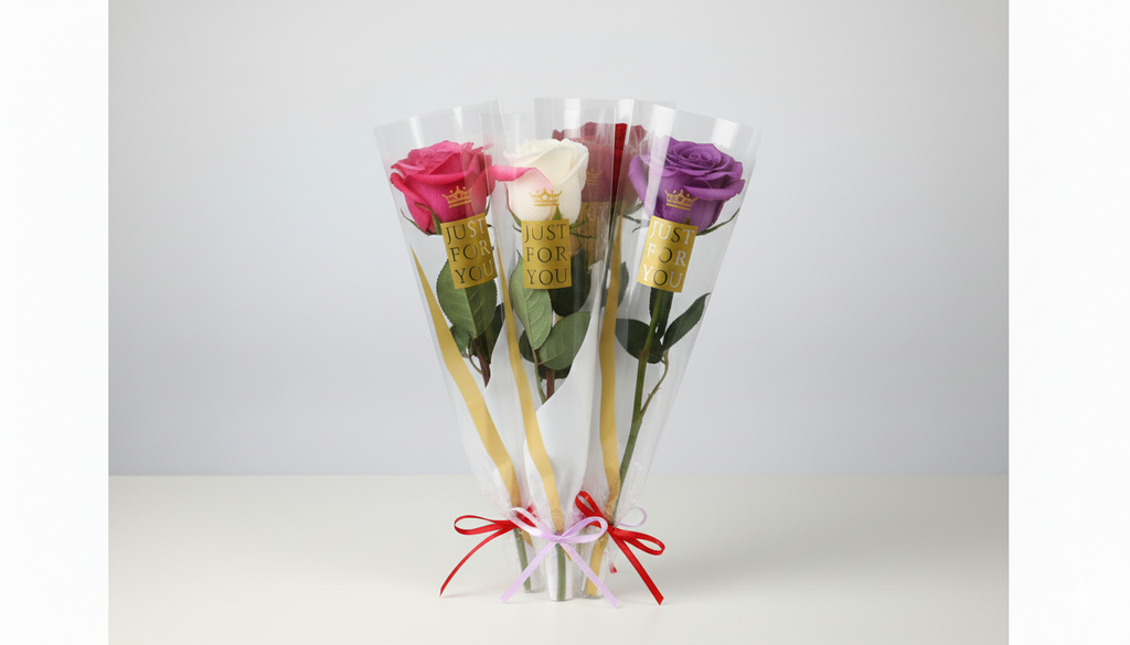 Single Mixed Roses with Elegant Wrapping - From 10 Roses | Pooji ...