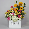 Sunflowers with Baby Roses Bouquet - Premium Flower Arrangement