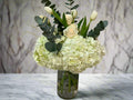 White Hydrangea Vase